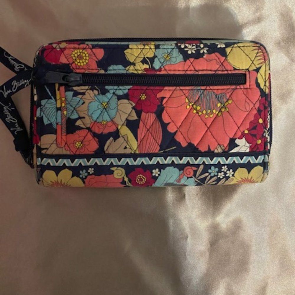Vera Bradley Turn Lock zip around Multi-color wallet
